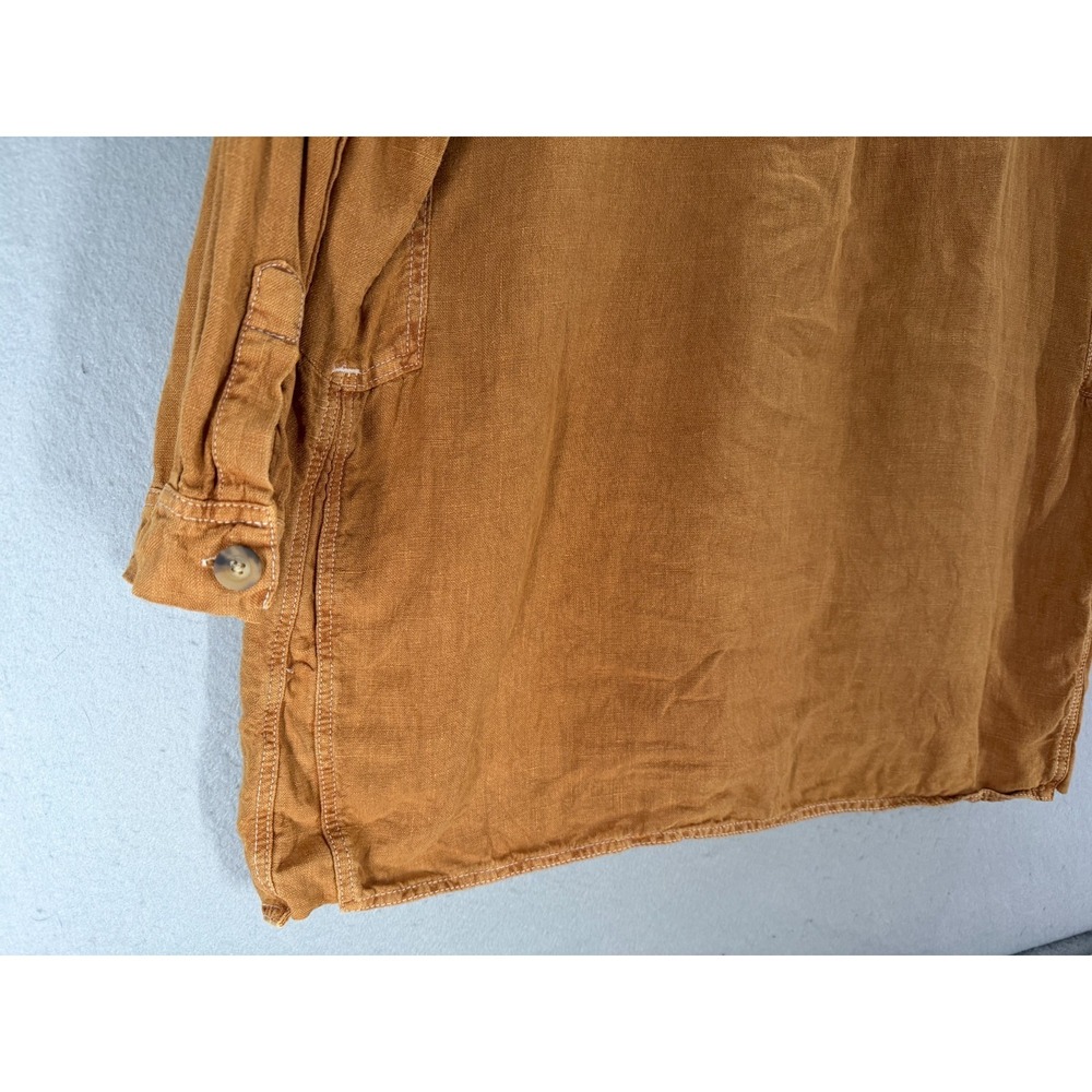 Zara Dress Womens S Tunic 100% Linen Lagenlook Desert Minimalist Coastal Grandma - Picture 6 of 12